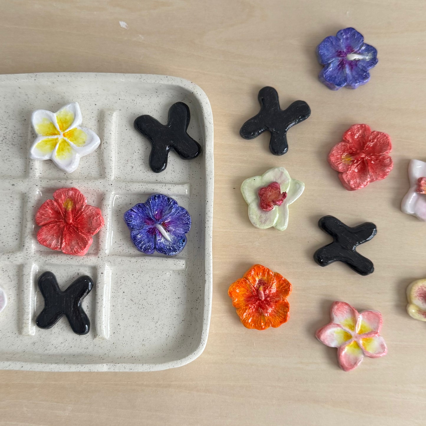 F07 ✺ Flora Tic-Tac-Toe Board [Pre-order]